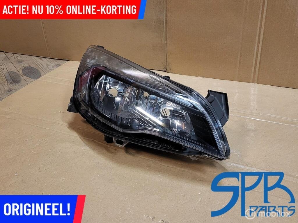 OPEL ASTRA J IV RECHTER KOPLAMP RECHTS 1EG010011-16 h7 ZWART, Gebruikt, OPEL, Opel, Ophalen of Verzenden