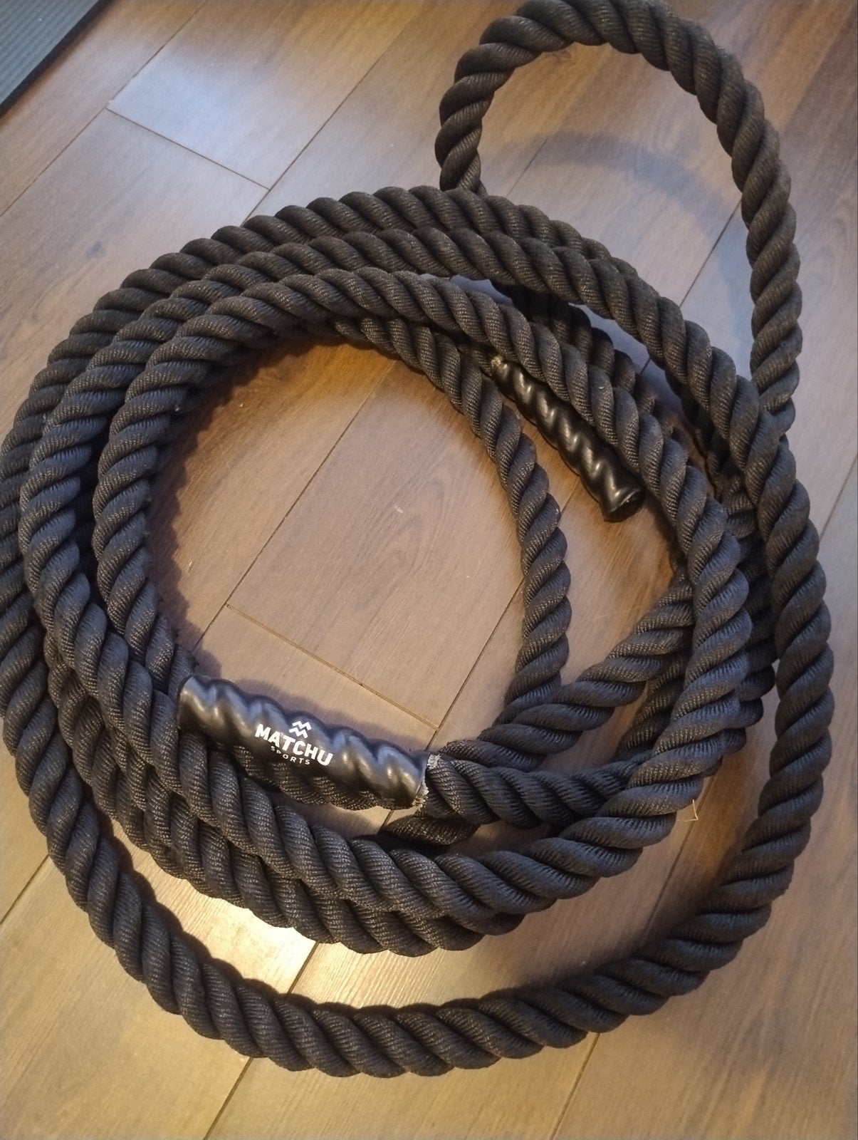 Battle rope, sport touw 9 meter, Sport en Fitness, Ophalen, Zo goed als nieuw, Benen, Battle rope