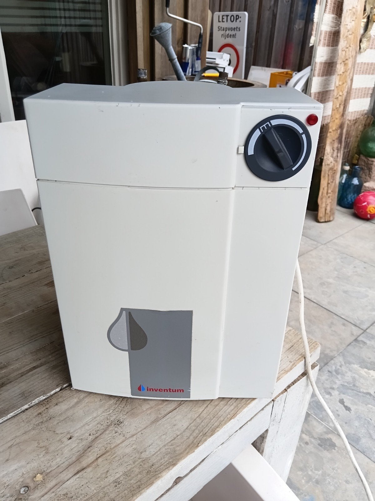 boiler van inventum, Minder dan 20 liter, Ophalen of Verzenden, Gebruikt, Boiler