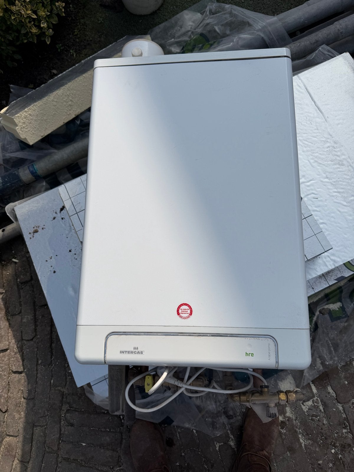 Intergas Kombi Kompakt HRE 28/24 A CV-ketel, Ophalen, Hoog rendement (Hr), Cv-ketel of Combi-ketel, Zo goed als nieuw