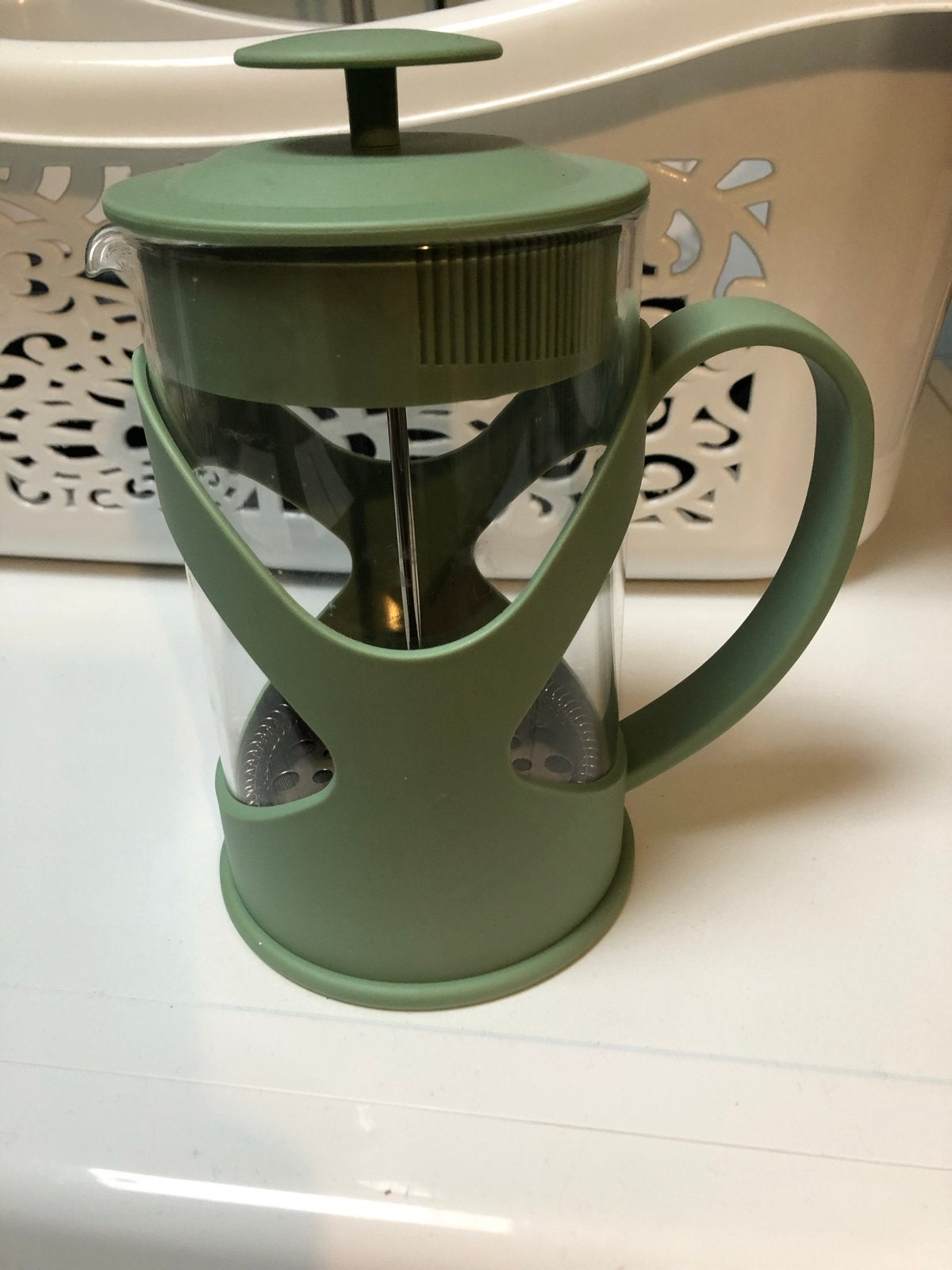 Cafetieré  Perfect voor verse koffie, Ophalen of Verzenden, Zo goed als nieuw, Groen, Glas
