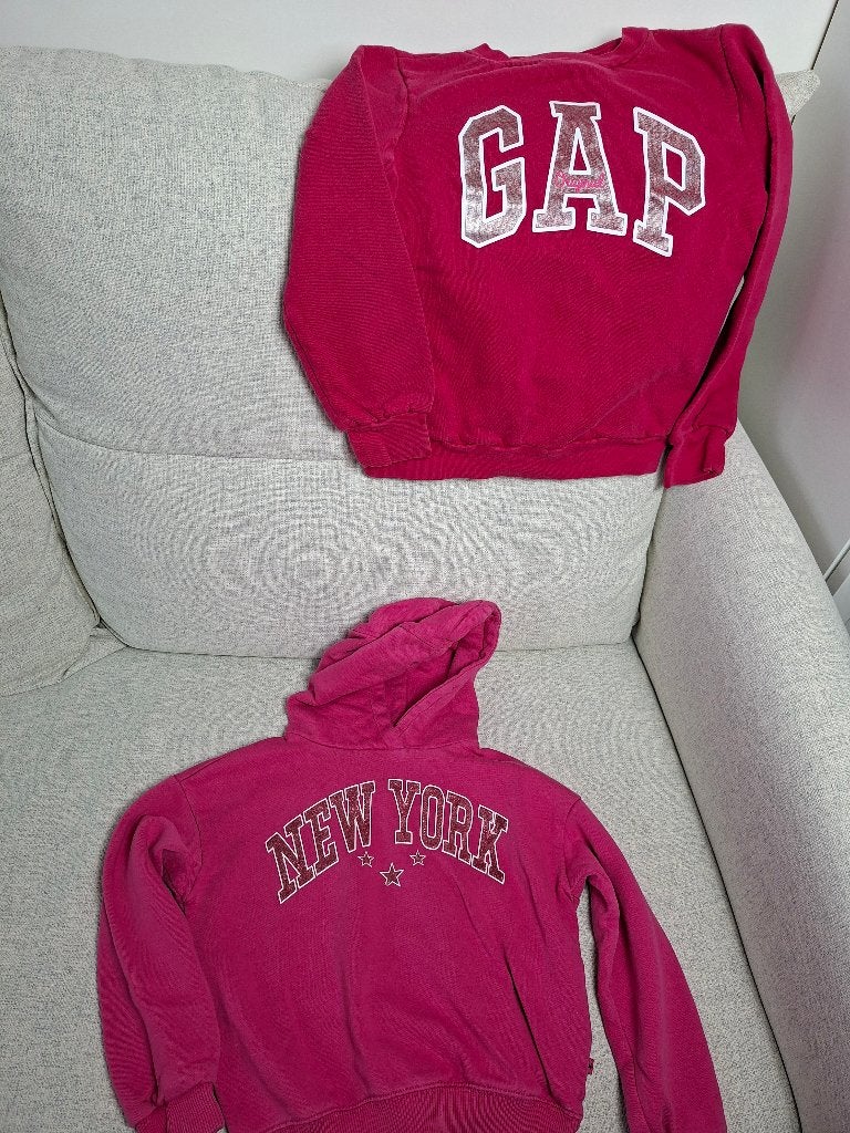 Set 2 truien WE Fashion / GAP meisjes maat 122, Kinderen en Baby's, Gebruikt, Meisje, Trui of Vest, Diverse merken