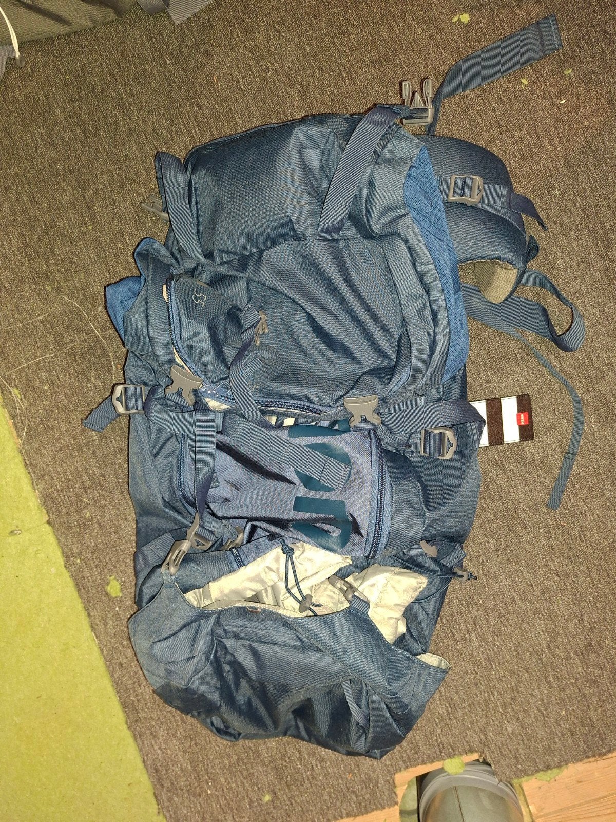 Nomand backpack 55-65liter, Ophalen, Nieuw, Blauw, 30 cm of meer