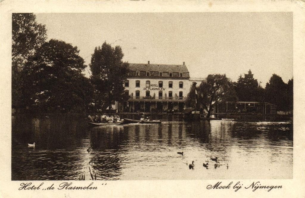 Hotel de Plasmolen - Mook bij Nijmegen - 1920 gelopen, Verzenden, 1920 tot 1940, Gelopen, Limburg