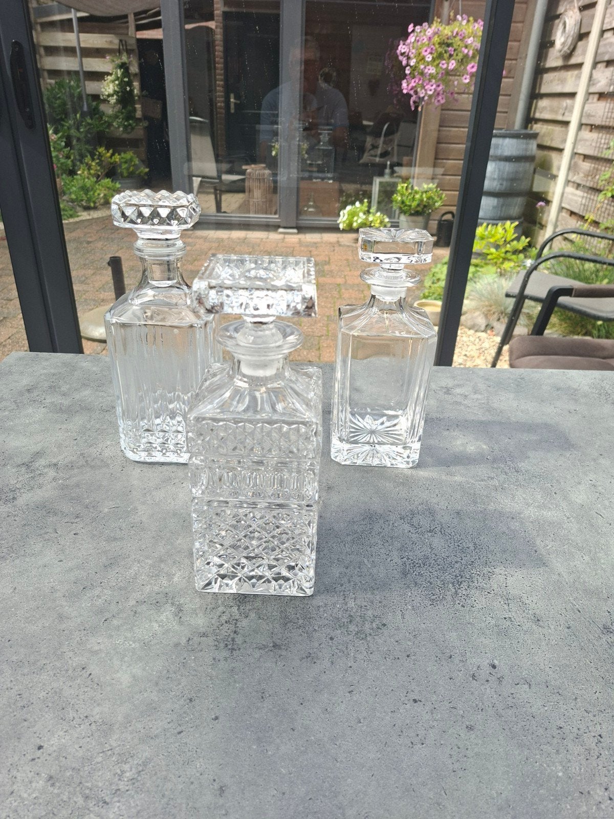 Set van 3 Kristallen Karaffen, Ophalen