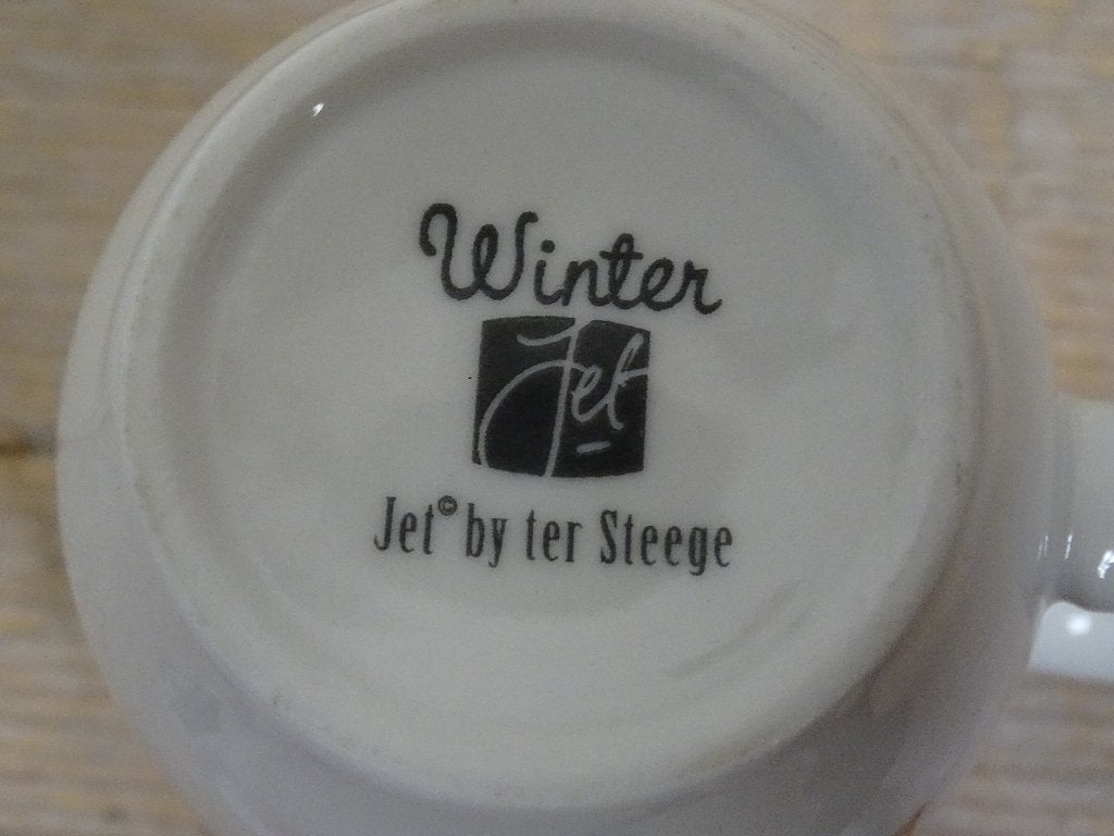 1x Mok, Jet (by Ter Steege), SEASONS, WINTER, z.g.a.n., Ophalen of Verzenden, Zo goed als nieuw, Overige stijlen, Kop(pen) en/of Schotel(s)