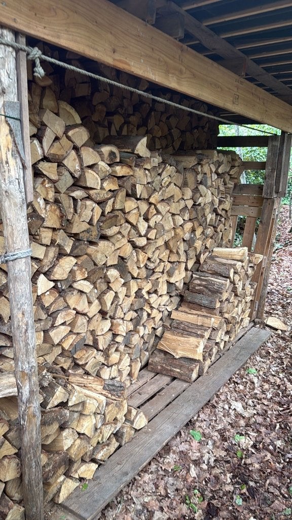 Mooi mix van Eiken en Beuken haardhout 2 jaar gedroogd, 3 tot 6 m³, Ophalen, Beukenhout, Blokken