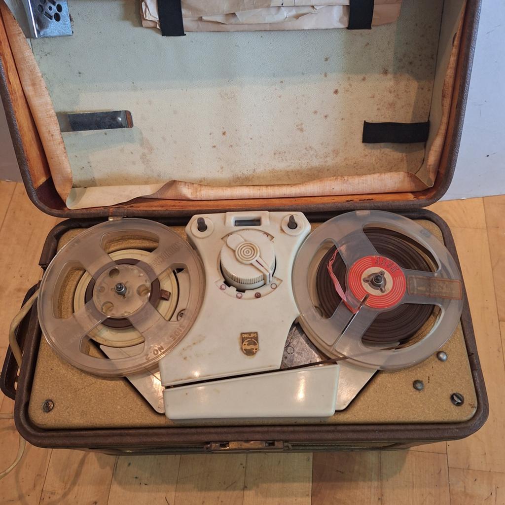Vintage Philips Bandrecorder - Werkend met banden, Verzenden, Bandrecorder, Met banden