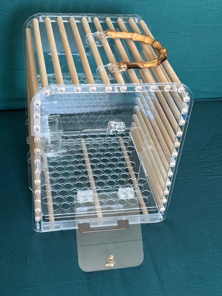 Bird cage, Dieren en Toebehoren, Ophalen of Verzenden, Zo goed als nieuw, Metaal, Vogelkooi