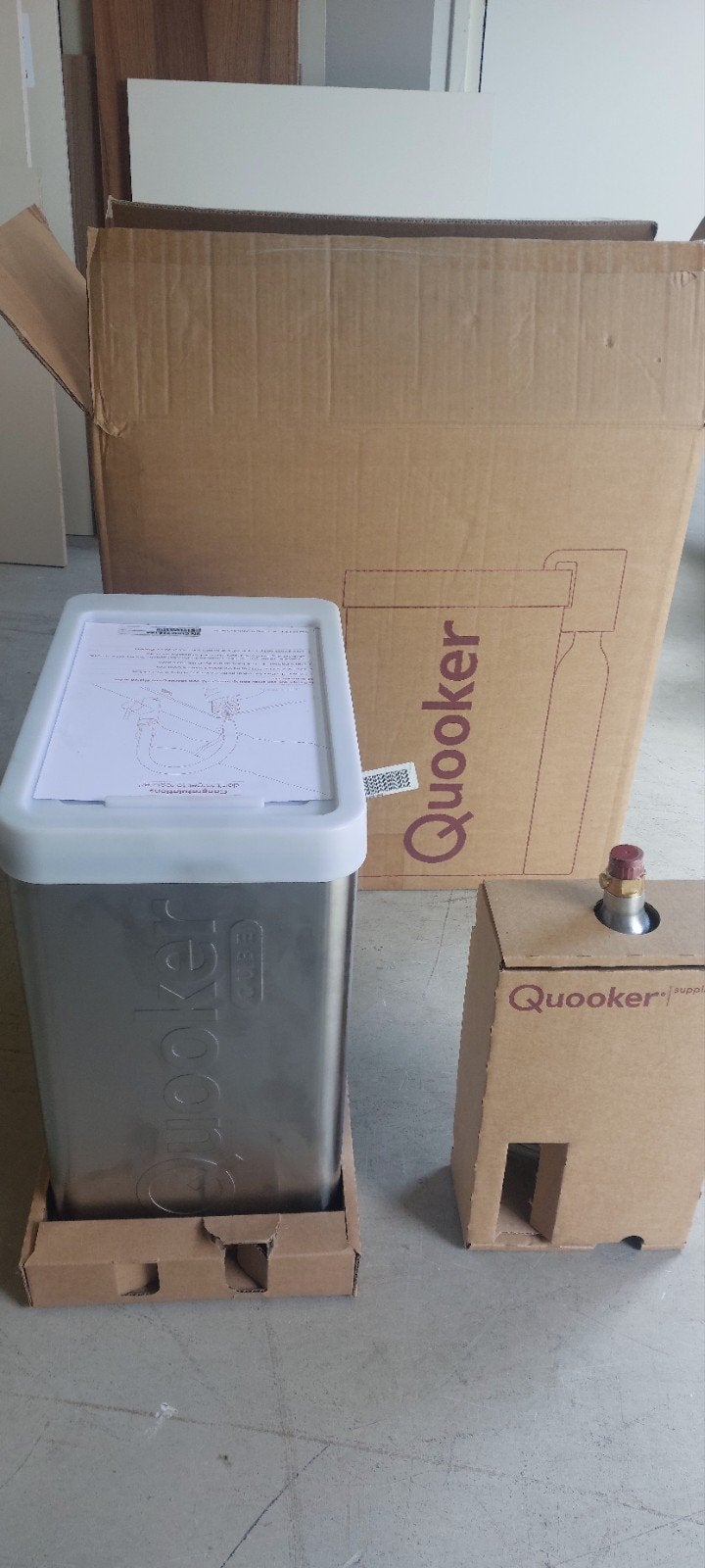 Quooker Cube bruis/koudwater -  nieuw in de doos, Ophalen, Overige typen, Metaal, Nieuw