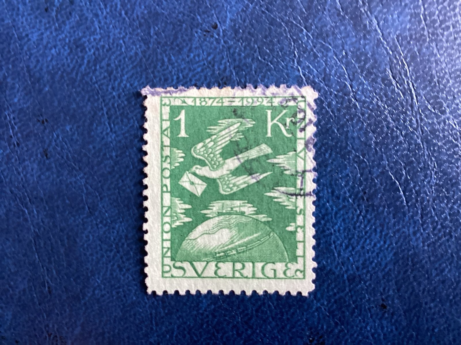 Zweden- 1924- Mi.171- 1 Kroon, 1874-1924, gestempeld, Ophalen of Verzenden, Zweden, Gestempeld