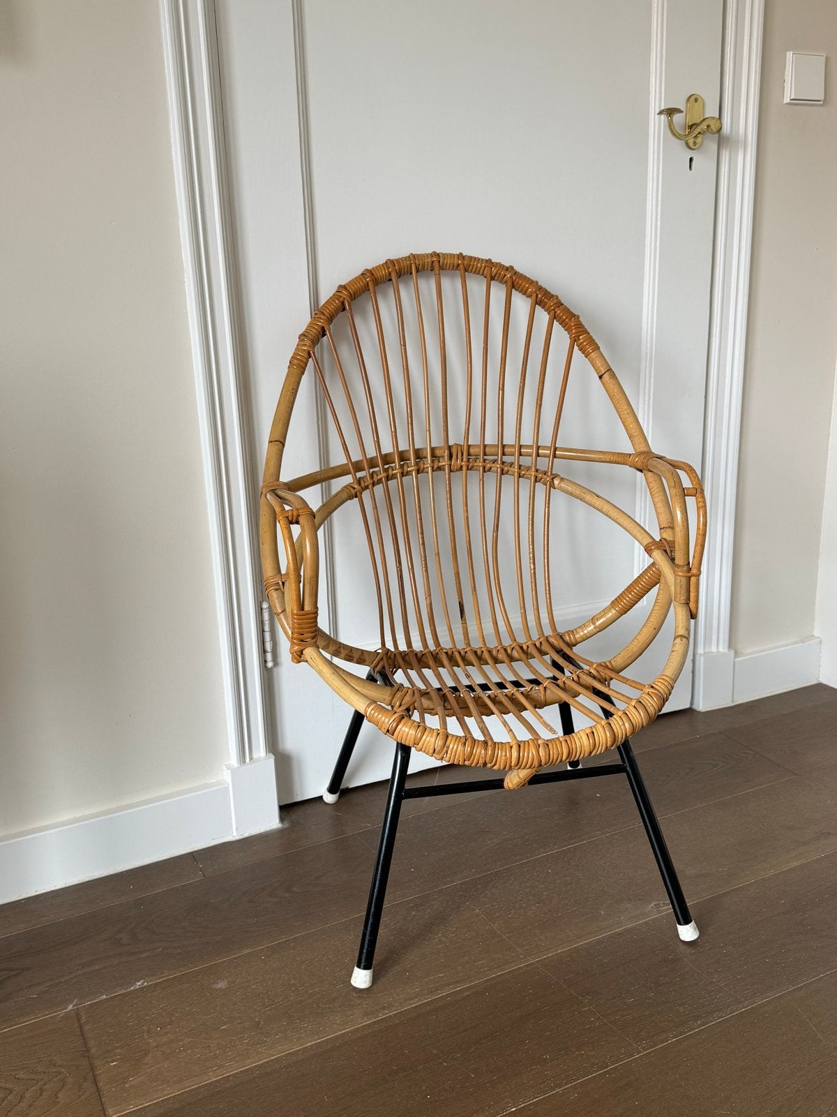 Set van 2 Vintage Rohé Noordwolde Rotan Stoelen Jaren '60, Ophalen of Verzenden