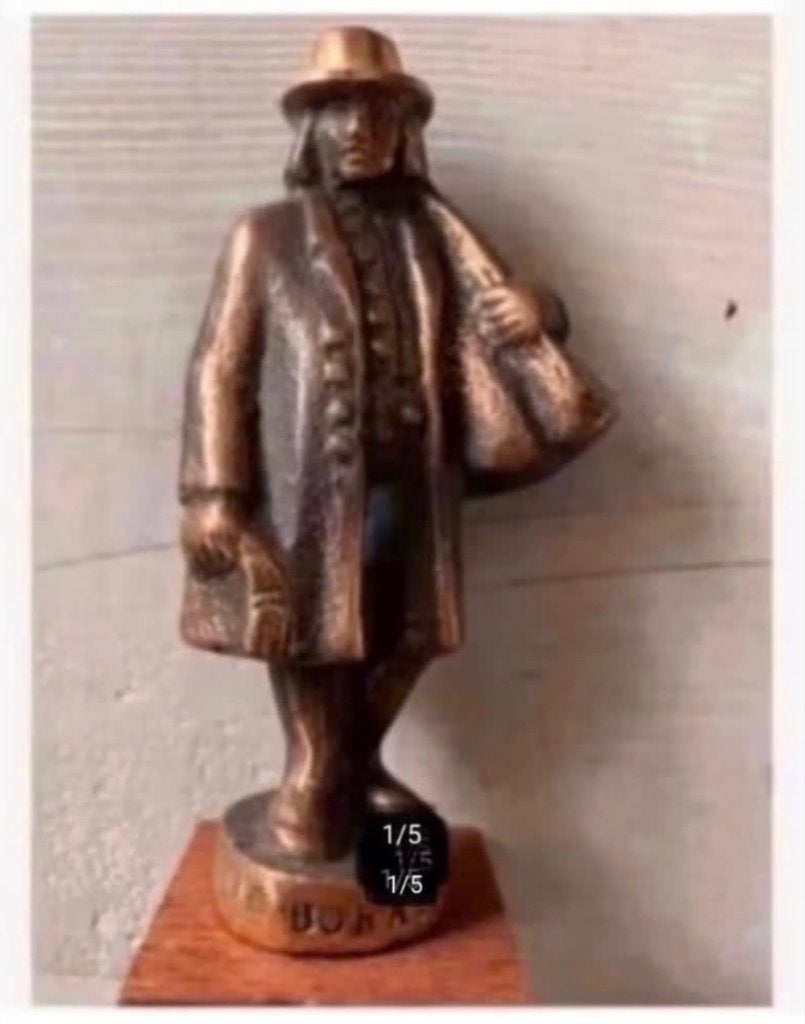Bronzen beeld Sculpture Zweeds reiziger Nils Castegren 13 cm, Ophalen of Verzenden