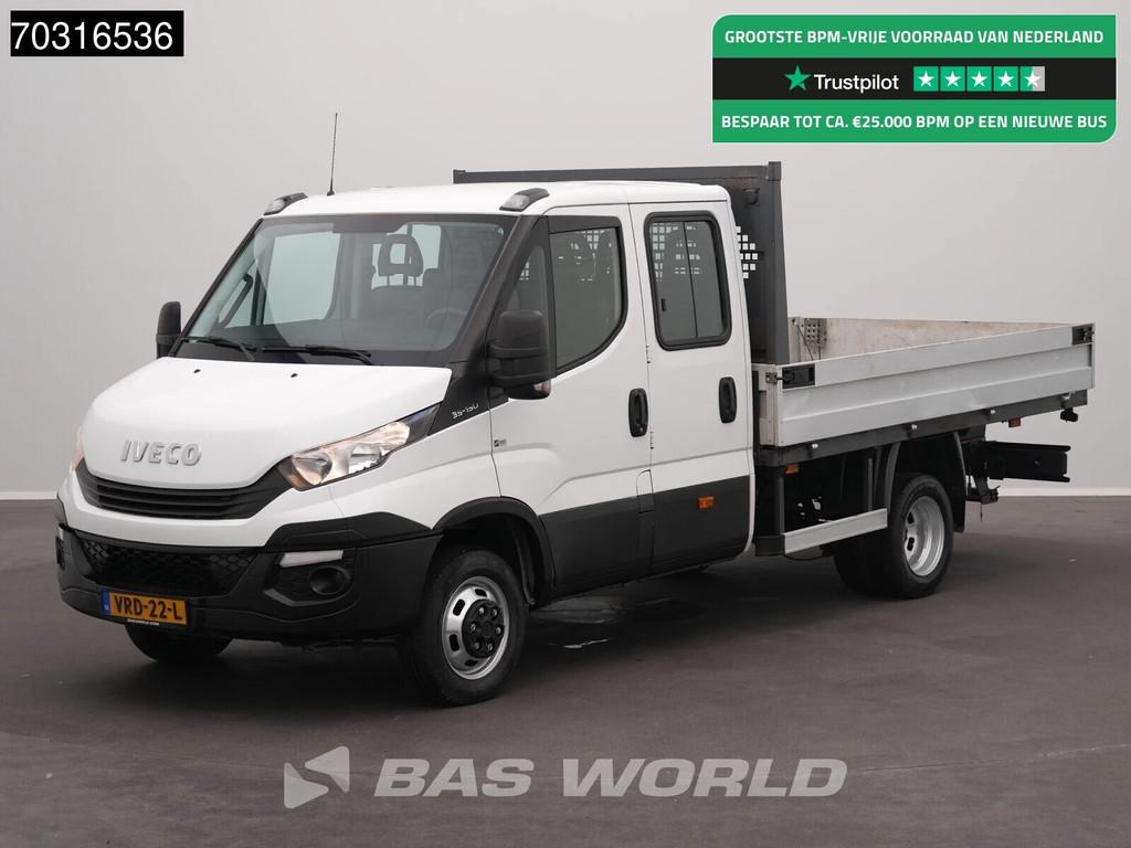 Iveco Daily 35C15 3.0L 150PK Euro6 Dubbellucht Dubbel Cabine, Auto's, Bestelauto's, Gebruikt, Euro 6, 4 cilinders, 7 stoelen