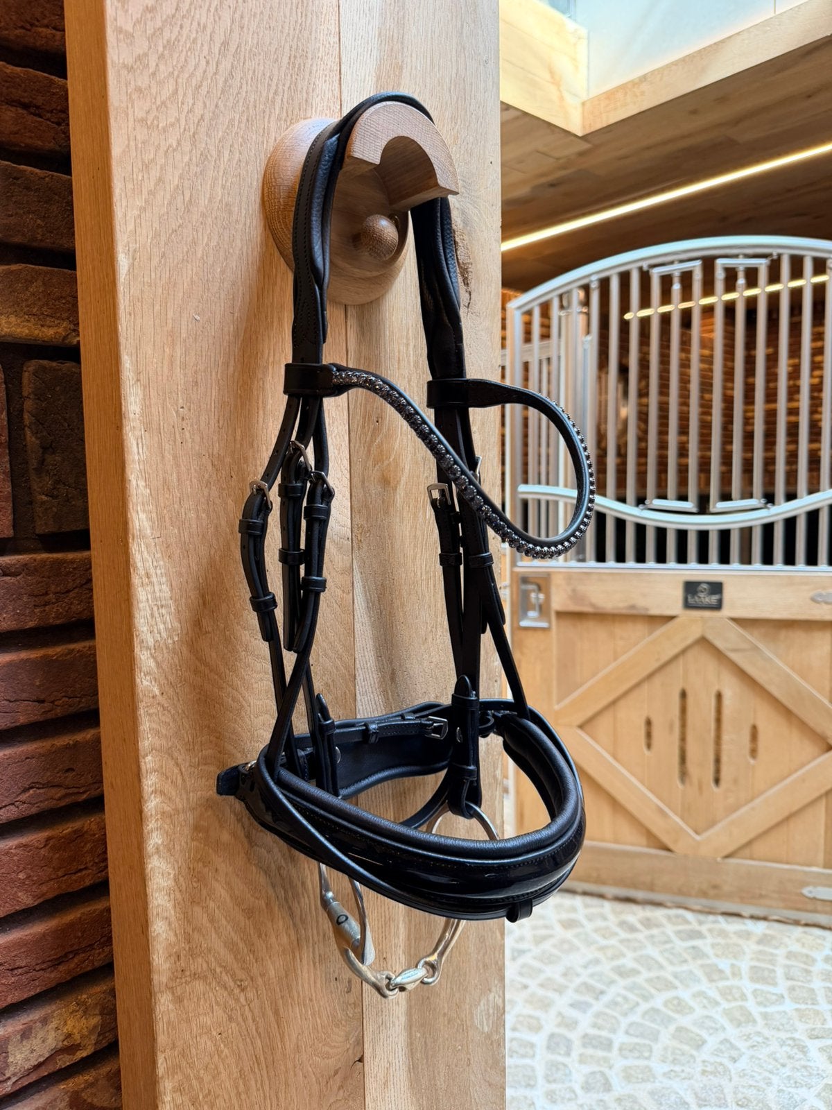 Passier hoofdstel Shadow zgan maar full lak neusriem, Dieren en Toebehoren, Ophalen of Verzenden, Passier, Full, Dressuur