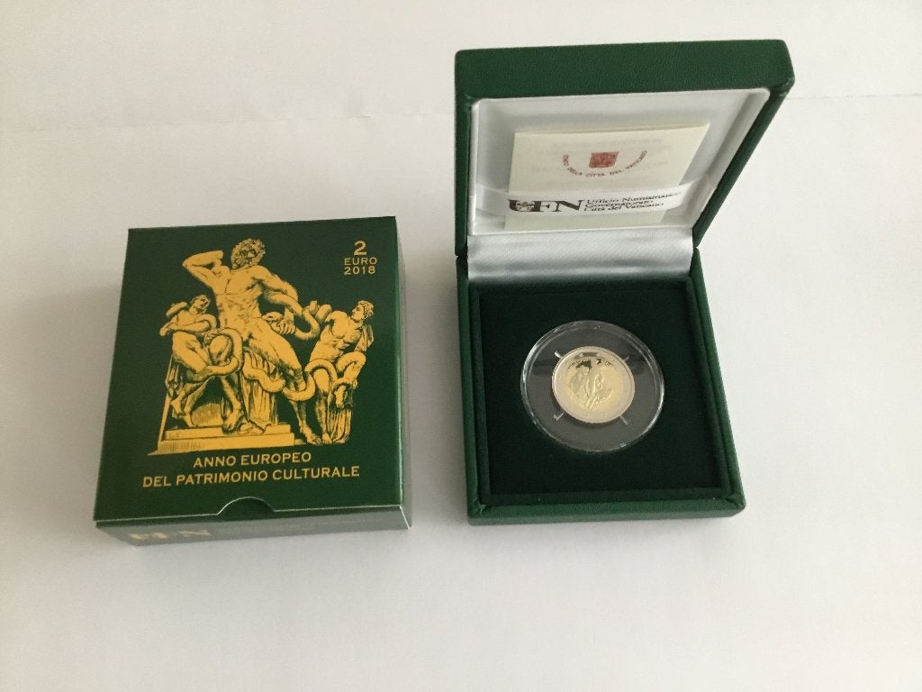 2 euro Vaticaan 2018 proof, Ophalen of Verzenden, Vaticaanstad, 2 euro, Setje