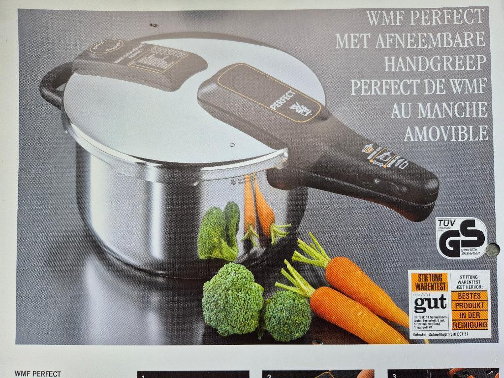 3 dlg.WMF Snelkookpan 6,5 ltr., Kookpan of Snelkookpan, Gebruikt, Ophalen of Verzenden, Rvs
