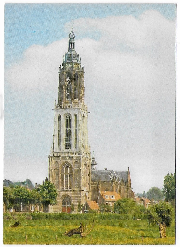 Rhenen Cunera Toren Ongelopen Ansichtkaart (B8010), Ophalen of Verzenden, 1960 tot 1980, Gelopen, Utrecht