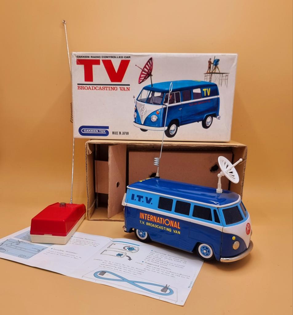 Gakken Japan blikken tv news Volkswagen bus T1 in nieuwstaat, Antiek en Kunst, Ophalen of Verzenden