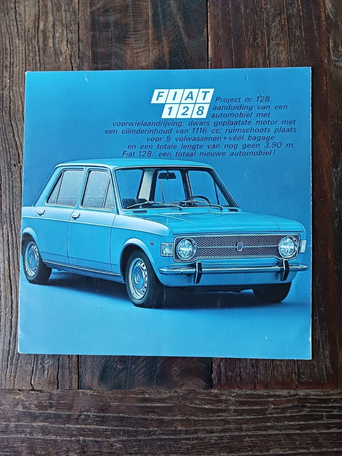 Fiat 128 folder +/- 1971, Ophalen of Verzenden, Gelezen, Overige merken