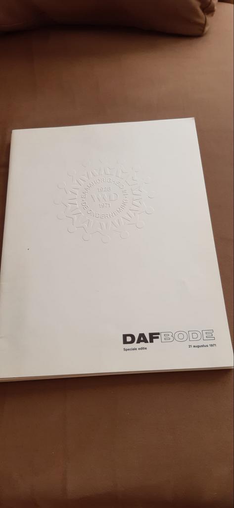 Speciale Dafbode 1972 - Afscheid Wim van Doorne, Ophalen of Verzenden, Zo goed als nieuw