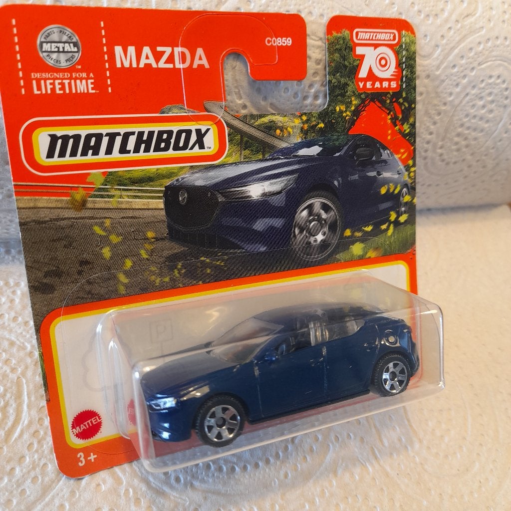 Matchbox  2019 Mazda 3. blauw, Ophalen of Verzenden, Nieuw, Auto