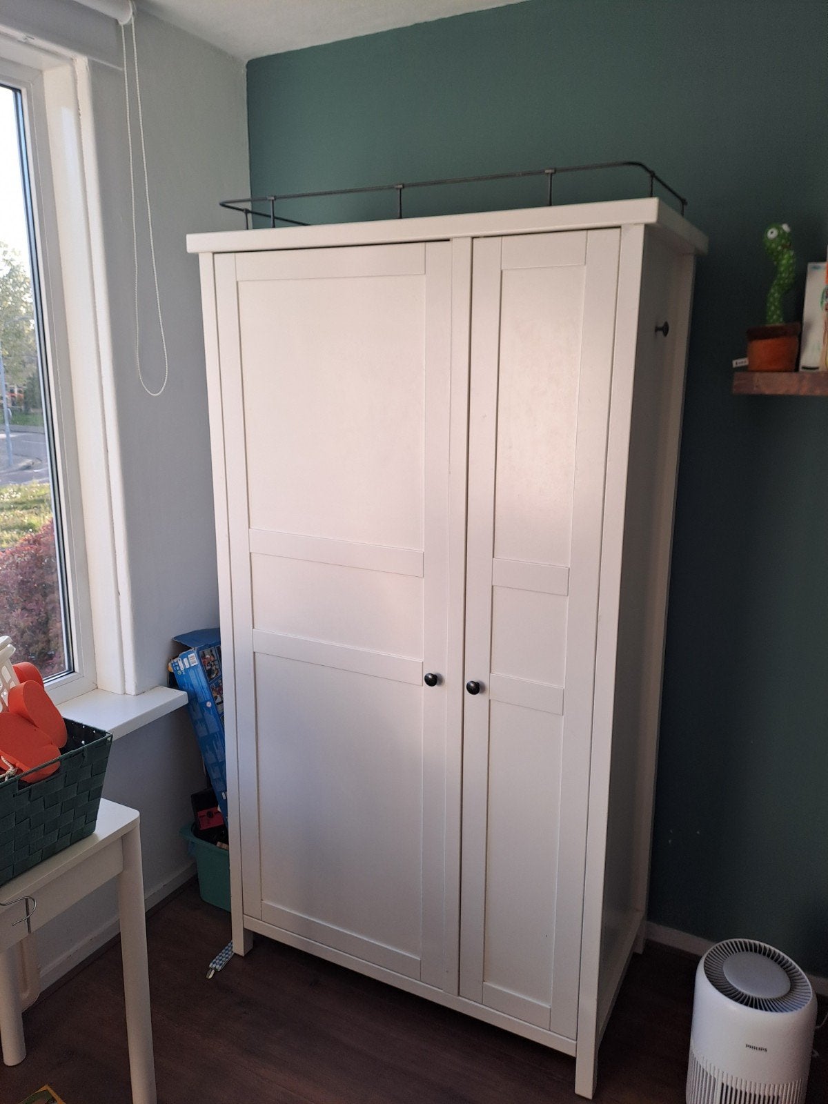 Ikea Hemnes Kast - Witte Kledingkast, Ophalen, Met deur(en), Gebruikt, 50 tot 100 cm