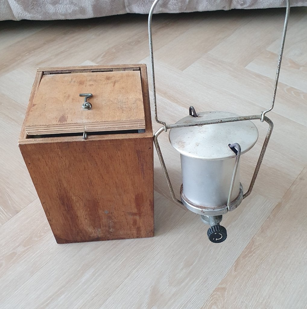 Vintage Campingaz Lumogaz Gaslamp in Reiskist, Ophalen of Verzenden, Gebruikt