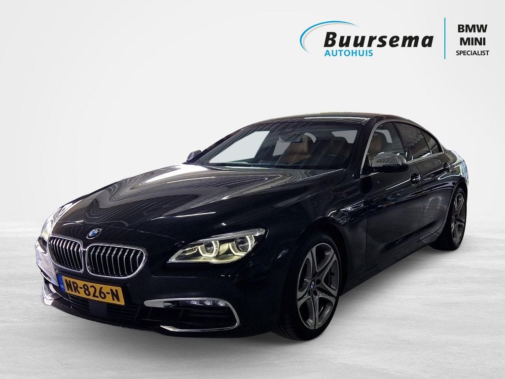 BMW 6 Serie 640i Gran Coupé LED*H/K Sound*Soft-Close*Head-U, Achterwielaandrijving, Euro 6, 320 pk, Zwart