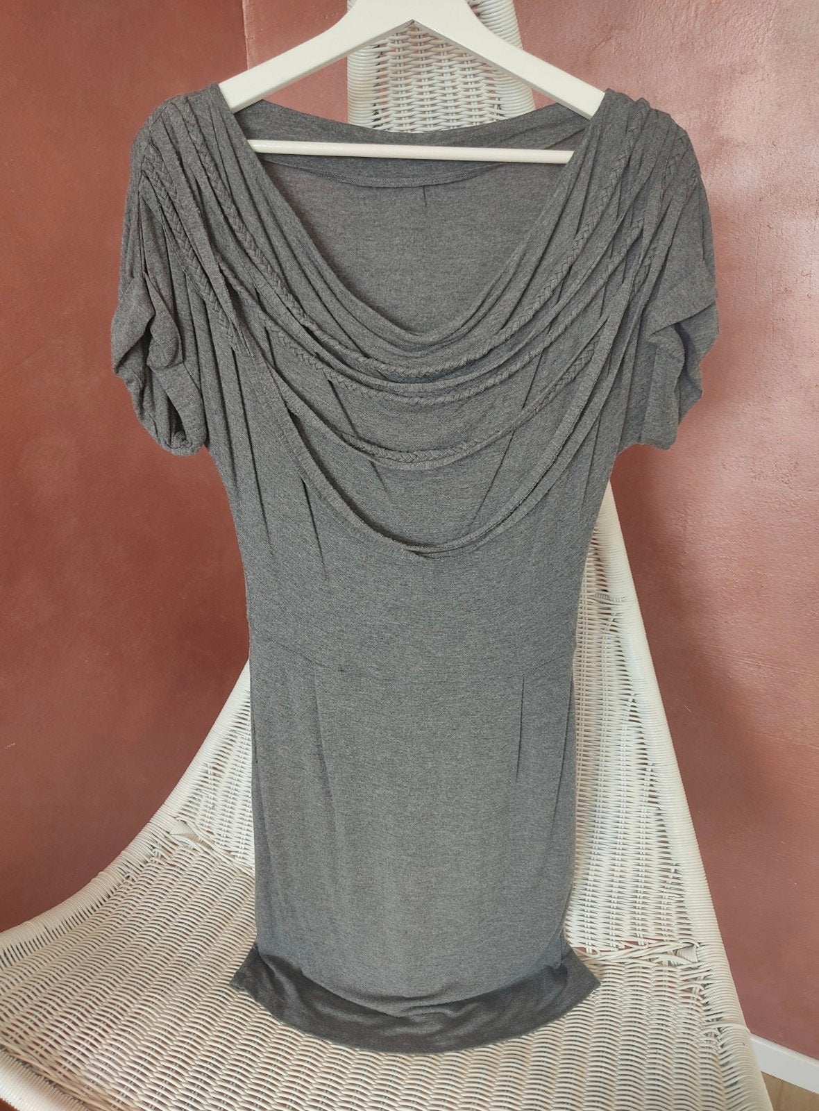 Supertrash - Grijs jurkje getailleerd met zakken - mt 36, Supertrash, Verzenden, Maat 36 (S), Grijs