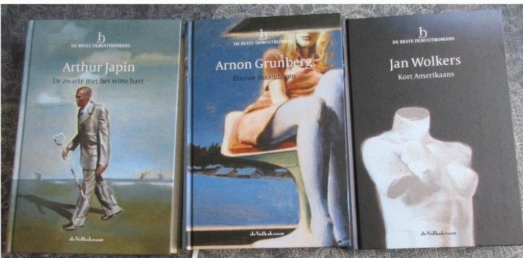 3 debuutromans De Volkskrant- Japin - Grunberg - Wolkers, Boeken, Ophalen of Verzenden, Zo goed als nieuw