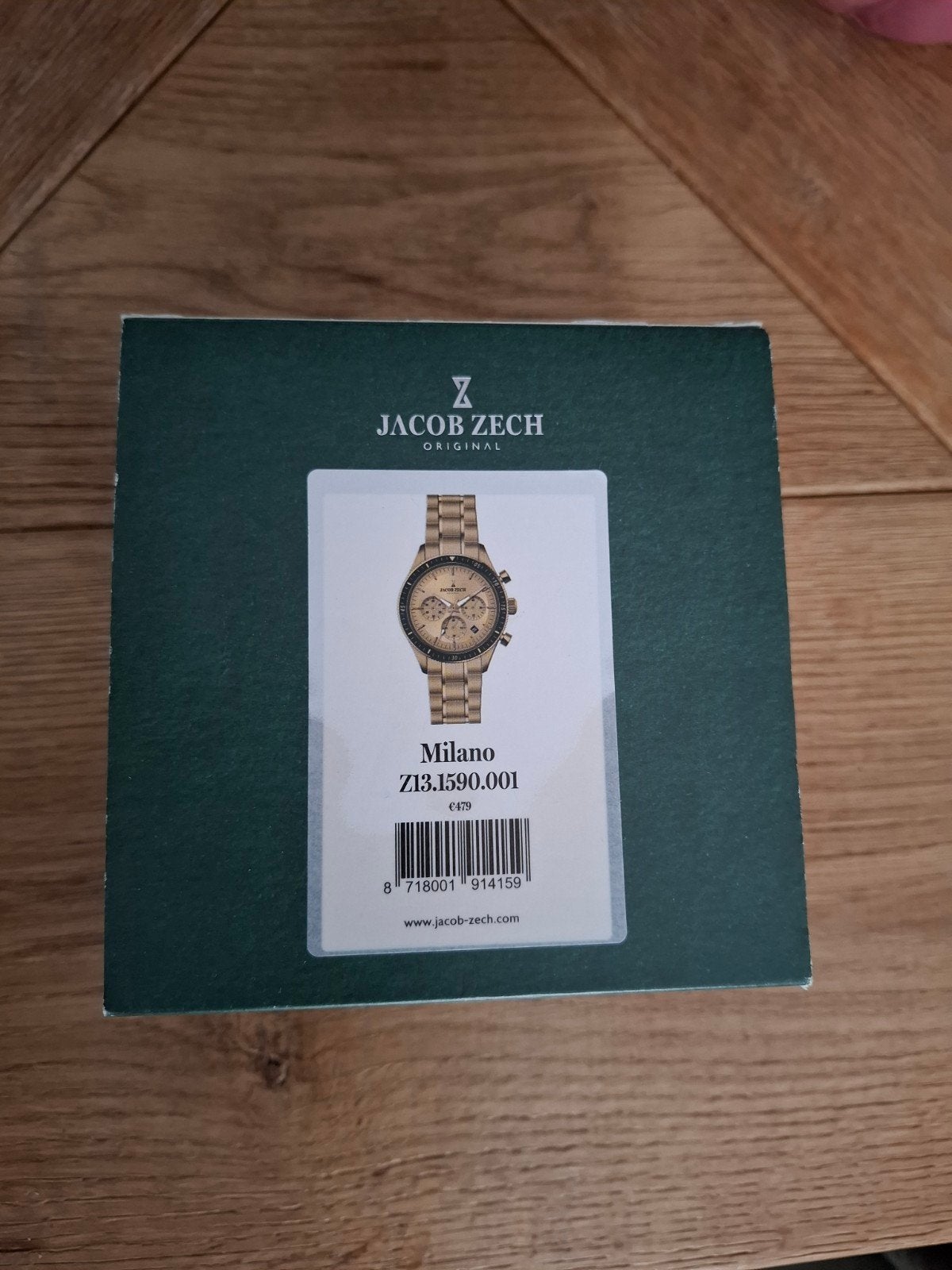 Jacob Zech Milano goudkleurig GMT horloge, Overige merken, Staal, Staal, Polshorloge