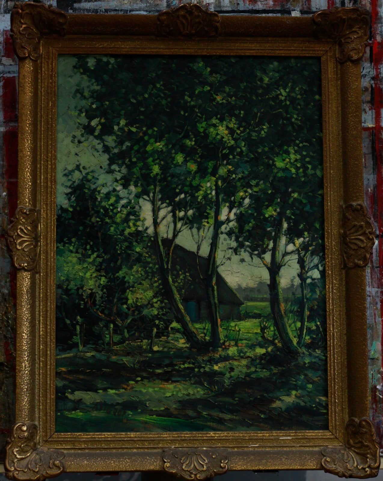 Pierre Jacobs prachtig Brabants landschap., Antiek en Kunst, Ophalen of Verzenden, Impressionistisch, Olieverf, Landschap