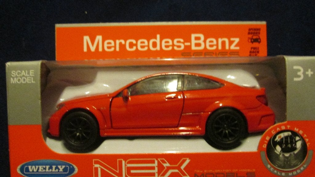 Mercedes Benz C63 AMG Welly 1:36, Ophalen of Verzenden, Nieuw, Auto