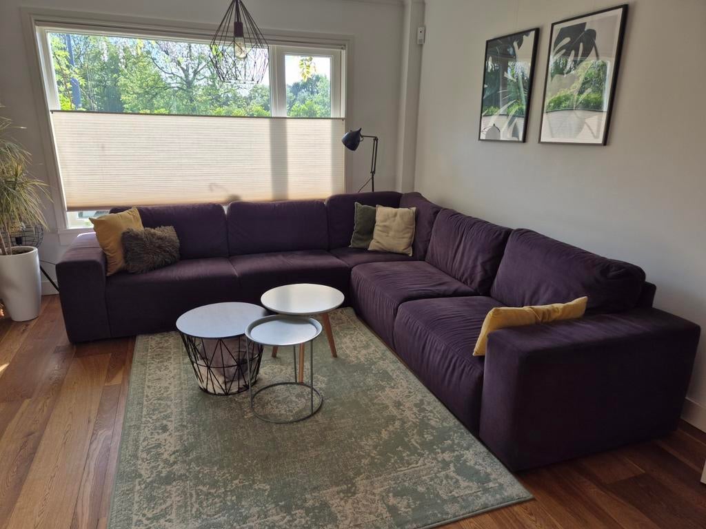 Loods 5 Madrid hoekbank, Huis en Inrichting, Banken | Complete zithoeken, Ophalen, Gebruikt, Stof