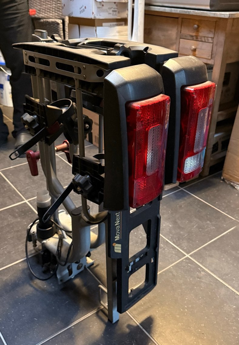 MovaNext trekhaak fietsendrager voor 2 fietsen, Ophalen, Gebruikt, 2 fietsen, Trekhaakdrager