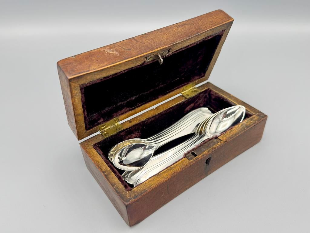 12 zilveren theelepels, 1e gehalte, Begeer, Antiek en Kunst, Ophalen of Verzenden, Zilver