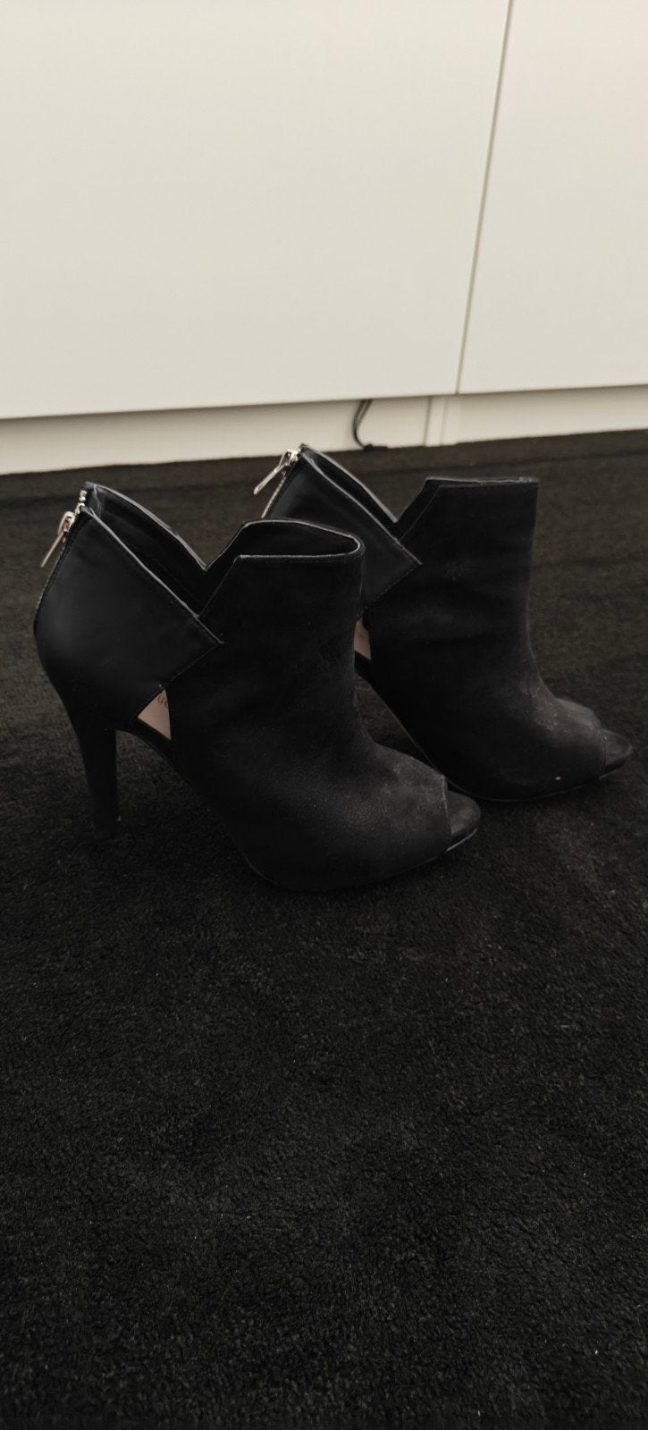 Emilio Luca zwarte open-teen pumps maat 39, Kleding | Dames, Schoenen, Zwart, Ophalen of Verzenden, Emilio Luca, Gedragen