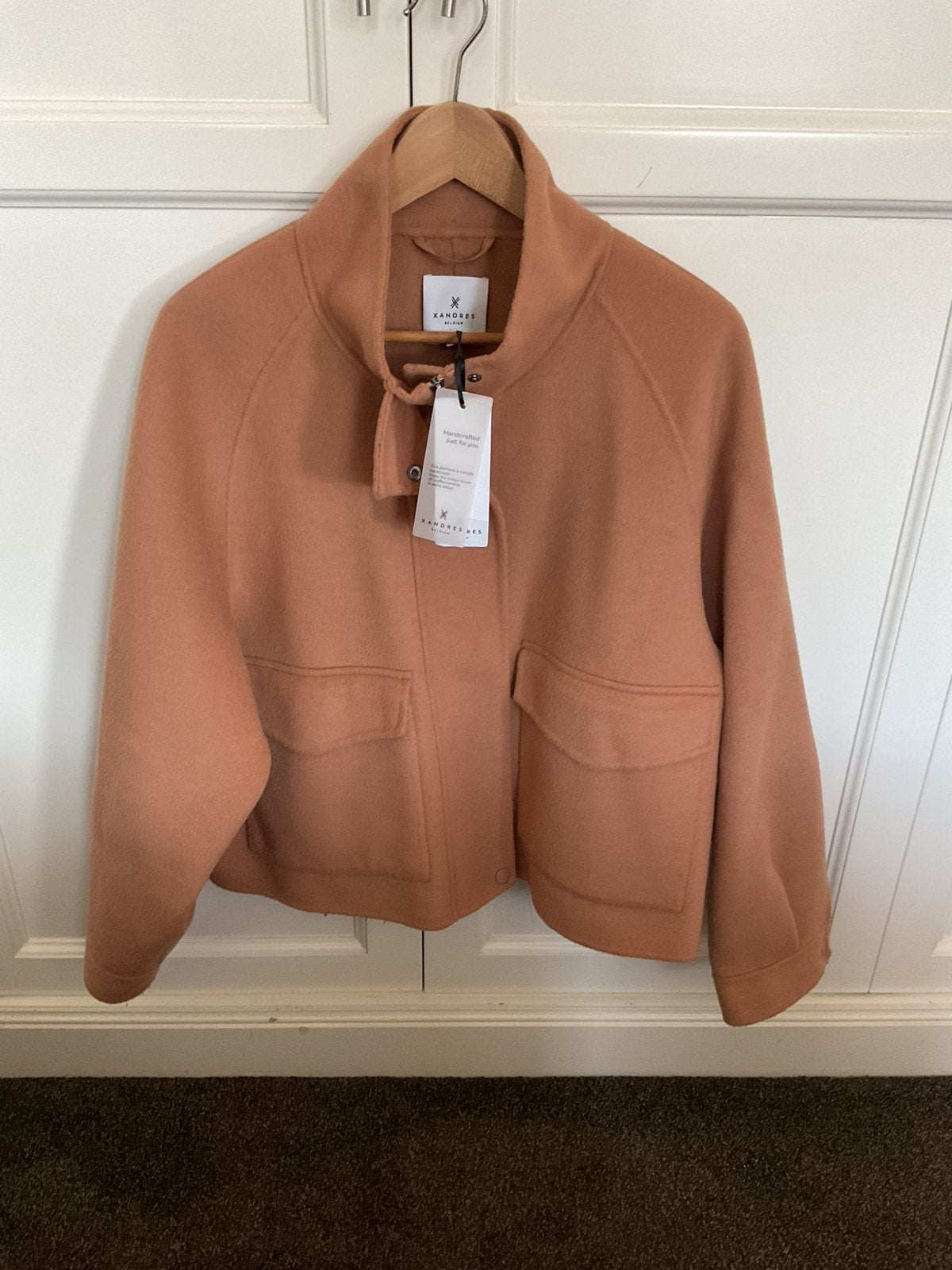 Xandres camel coat kort maat 42 nieuw, Ophalen of Verzenden, Nieuw, Maat 42/44 (L), Bruin