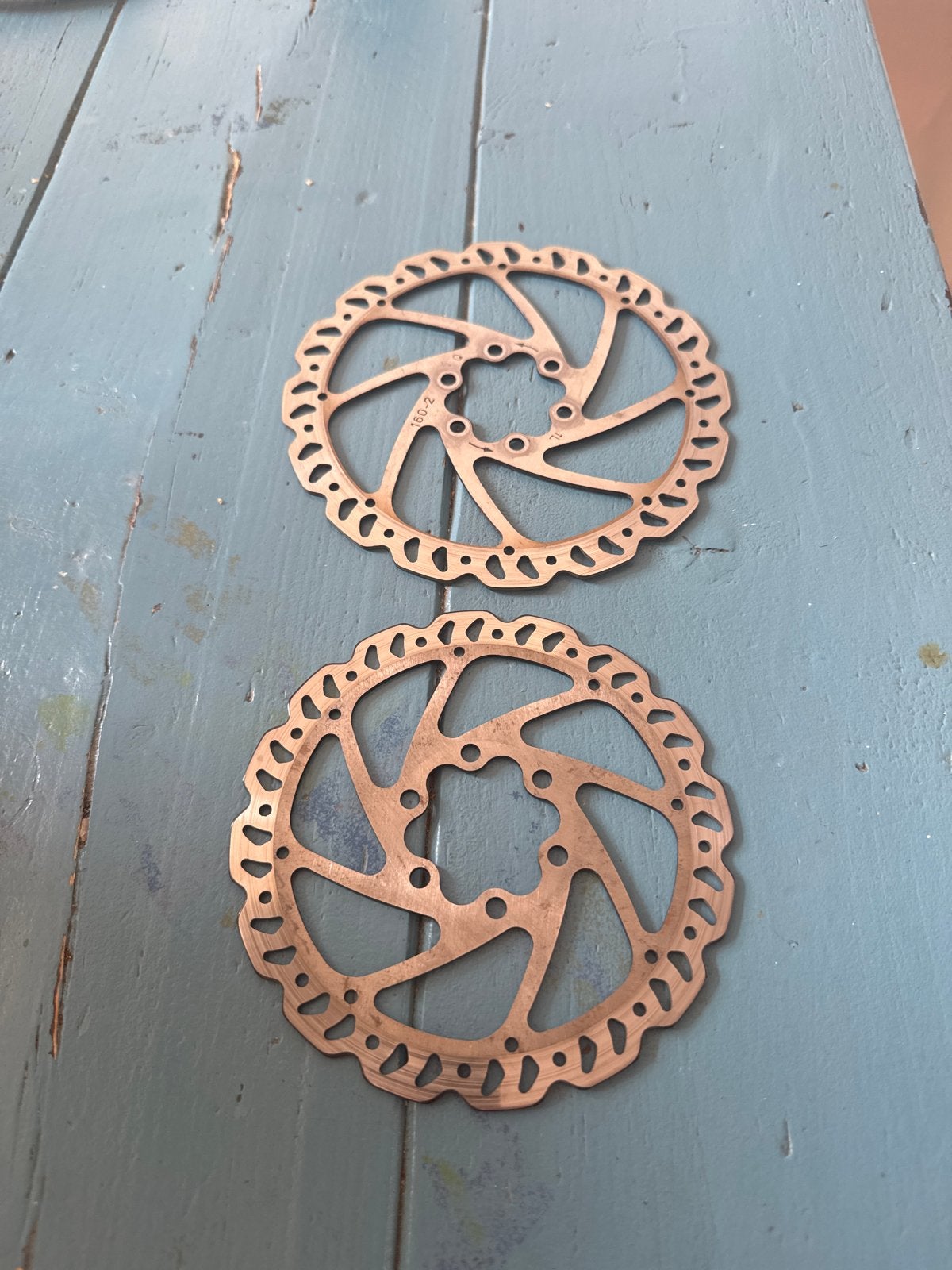 Giant schijfremrotors set 140mm-160mm, Ophalen of Verzenden, Gebruikt, Remmen