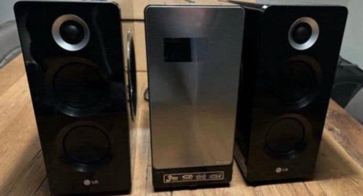 LG FA166 Micro Hi-Fi Systeem 160W met speakers, Gebruikt, Microset, Cd-speler, Ophalen
