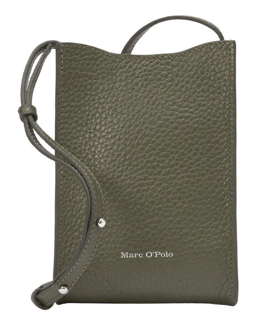 NIEUW: Marc o'Polo telefoontasje - echt leer - olijfgroen, Overige merken, Verzenden, Nieuw, Leer