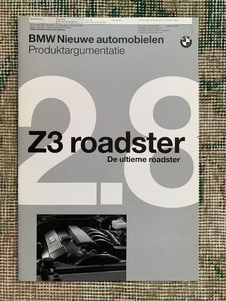 Product informatie brochure BMW Z3 2.8 roadster E36 1996, Nieuw, Ophalen of Verzenden, BMW, BMW