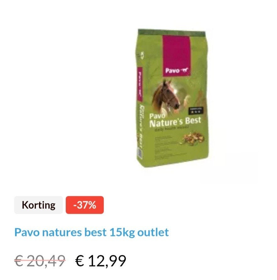 Paardenvoer outlet, Dieren en Toebehoren, Ophalen of Verzenden, Vee
