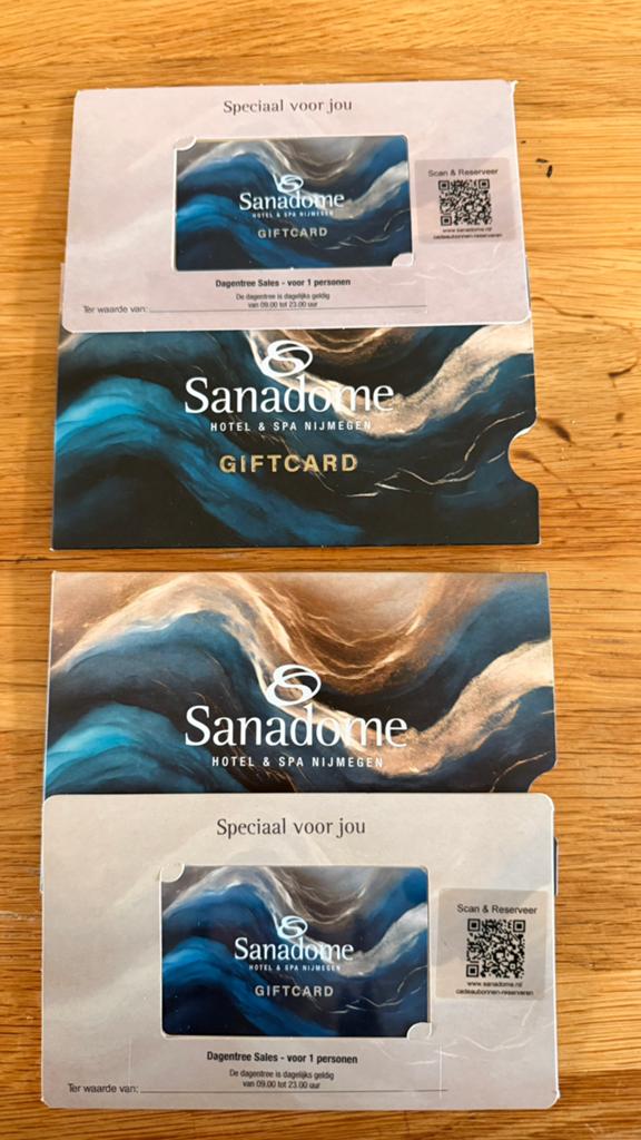 2 x dagentree sanadome Nijmegen, Twee personen, Cadeaubon, Spa of Sauna
