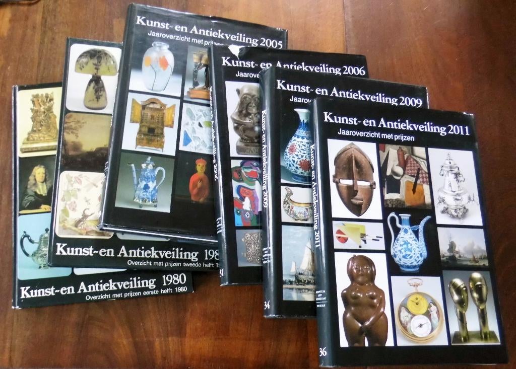 Kunst- en antiekveiling 6 edities, Ophalen of Verzenden, Zie beschrijving