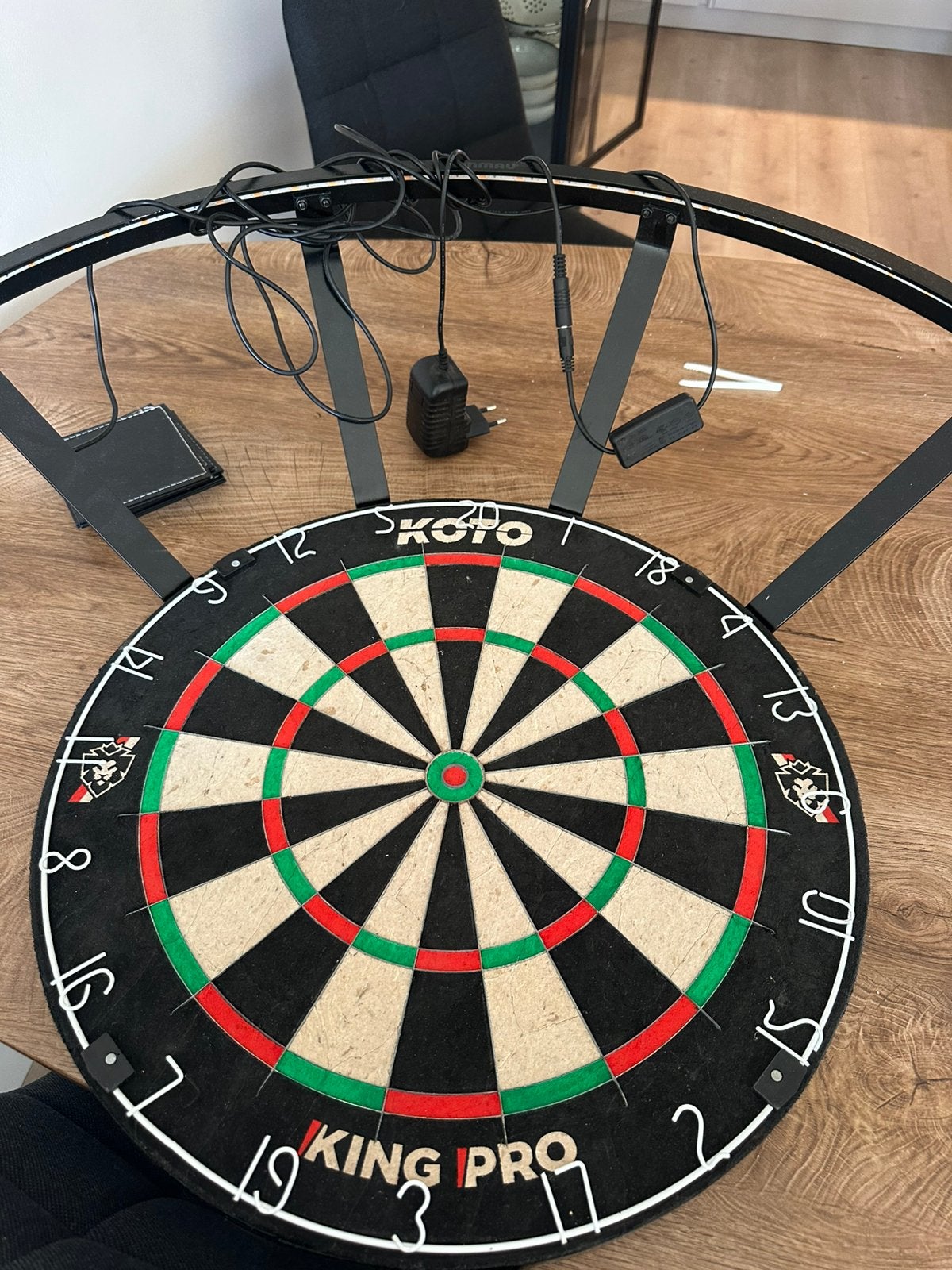 Dartbord met verlichting, Ophalen, Dartbord