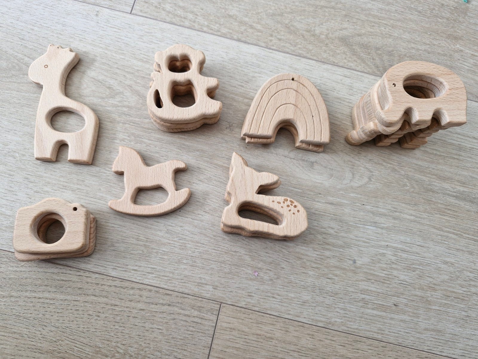 Houten figuren voor wagenspanner of bijtring, Ophalen of Verzenden, Nieuw