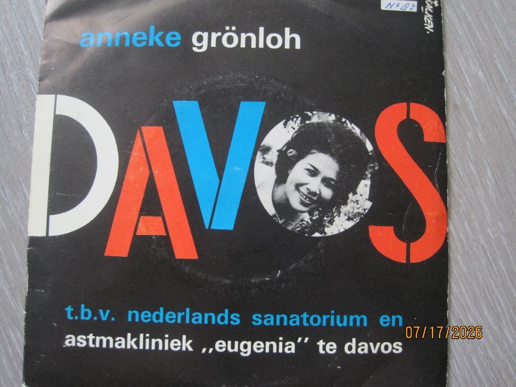 Anneke Gronloh   -   DAVOS, 7 inch, Zo goed als nieuw, EP, Nederlandstalig