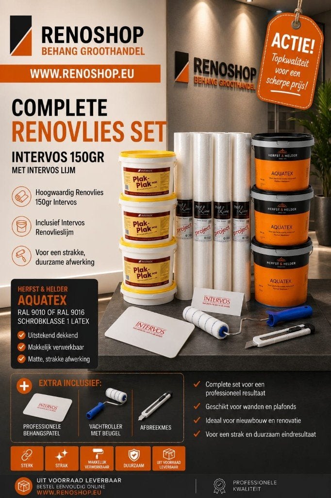 Intervos complete renovlies sets Actie vanaf €149,00, Kleuradvies, Behangen